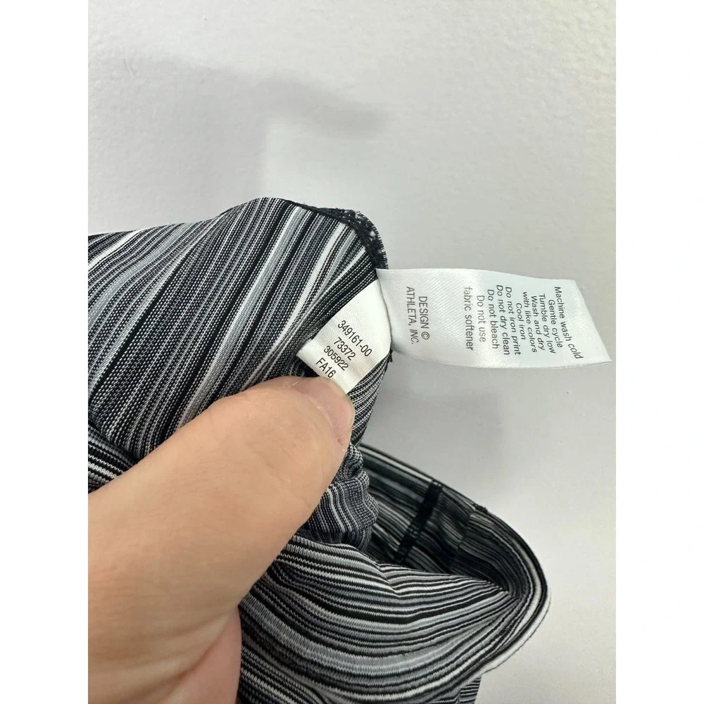 Athleta Chaturanga Leggings Space Dye‎ Black Grey Womens XS Gym Athleisure Yoga